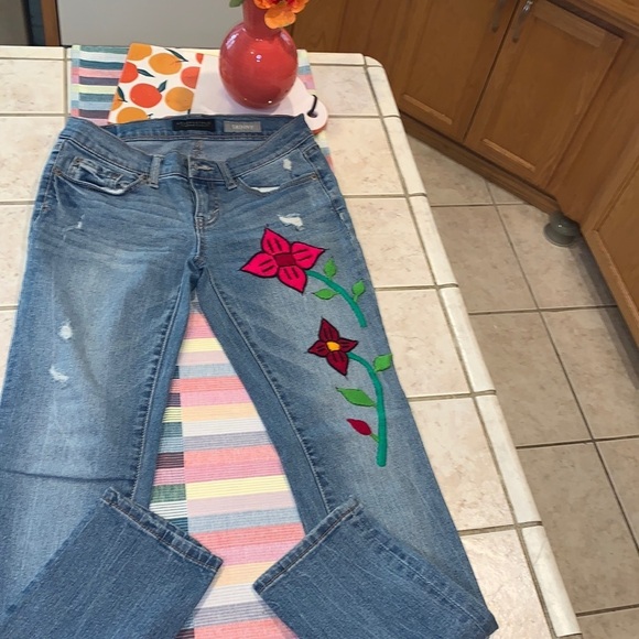 Aeropostal hand embroidered pants - Picture 5 of 12